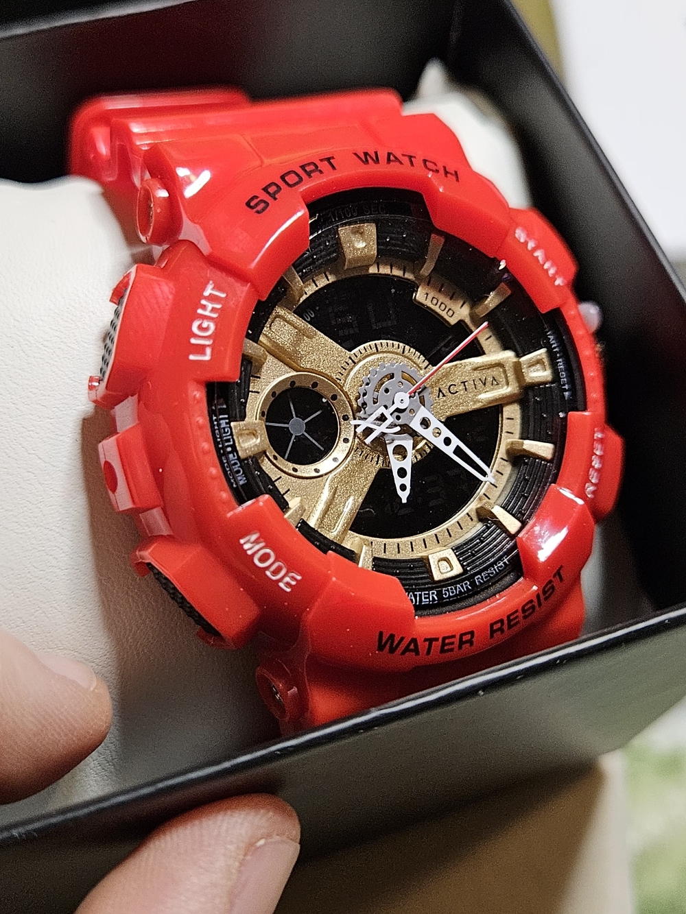 Activa Pixel X Invicta Digital Men's Sport Watch Red Gold 50mm